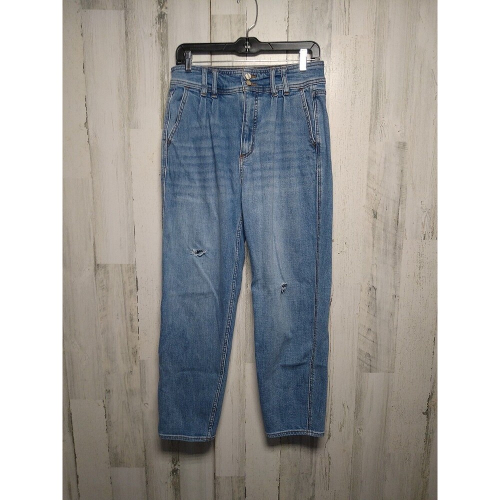 Pilcro and the Letterpress Anthropologie High-Waisted Pleated Jeans 27